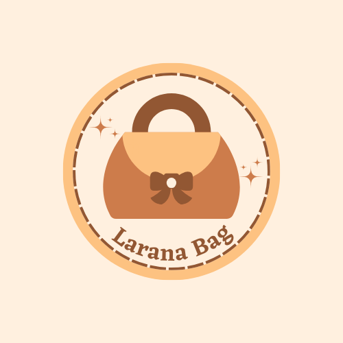 Cream Brown Simple Creative Bag Logo